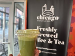 😐 Iced Lavender Matcha at Chicago French Press