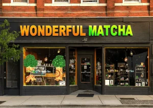 Wonderful Matcha @ LaGrange Road METRA stop.